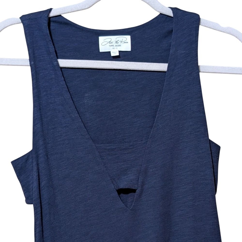 Feel The Piece Terre Jacobs modal cotton sleeveless dress summer beachy XS/S - Picture 8 of 9